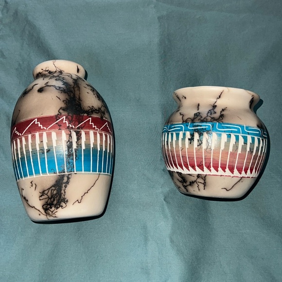 Other - Native American Horse Hair Pots in Brilliant Colors.